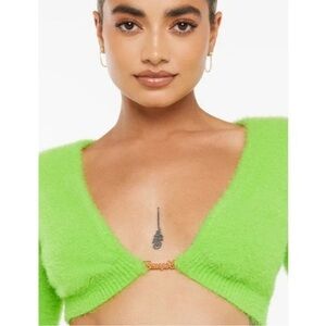 Savage X Fenty Fluff It Up Logo Crop Top